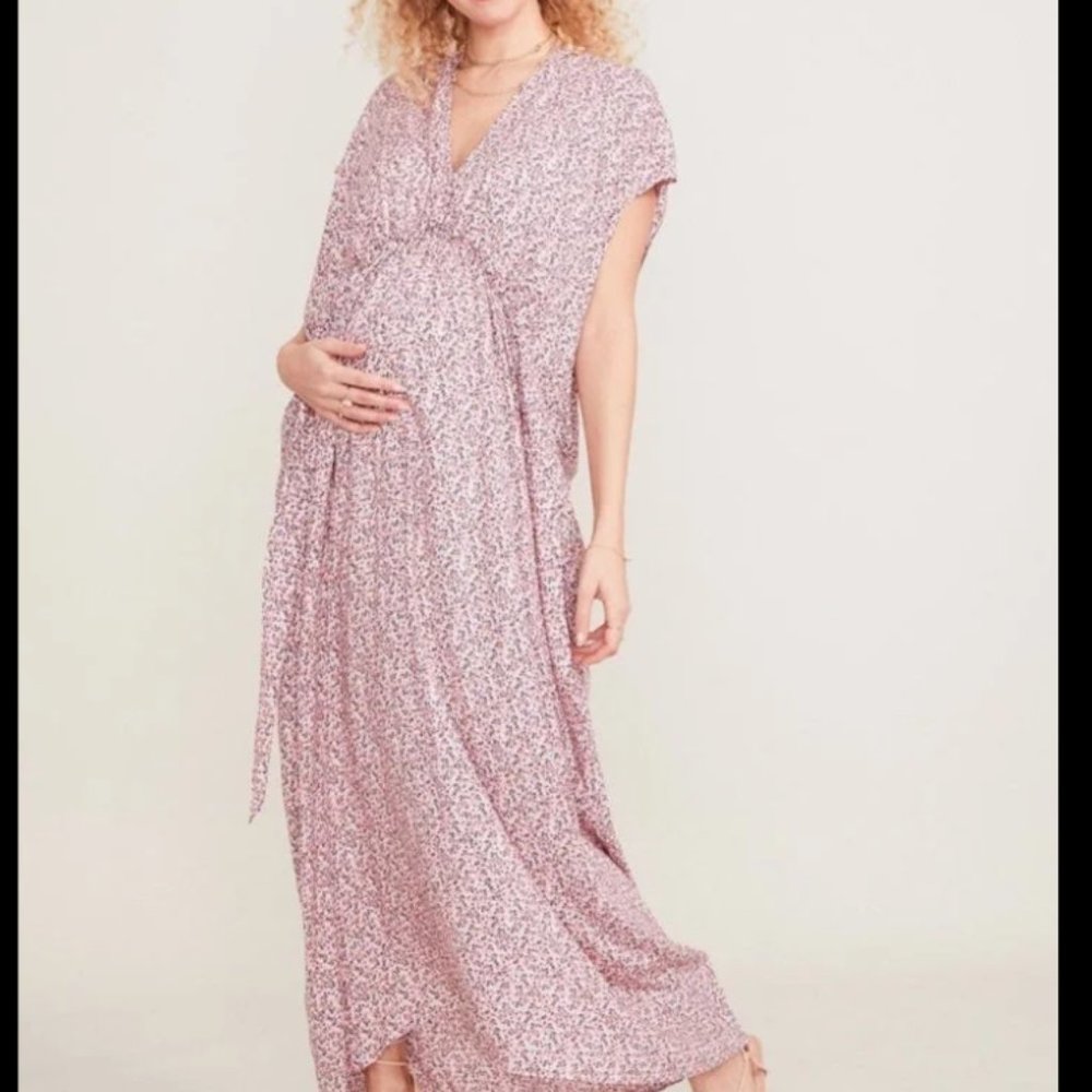 Hatch Neema Caftan Dress -  Pink/multi floral - Small/Medium